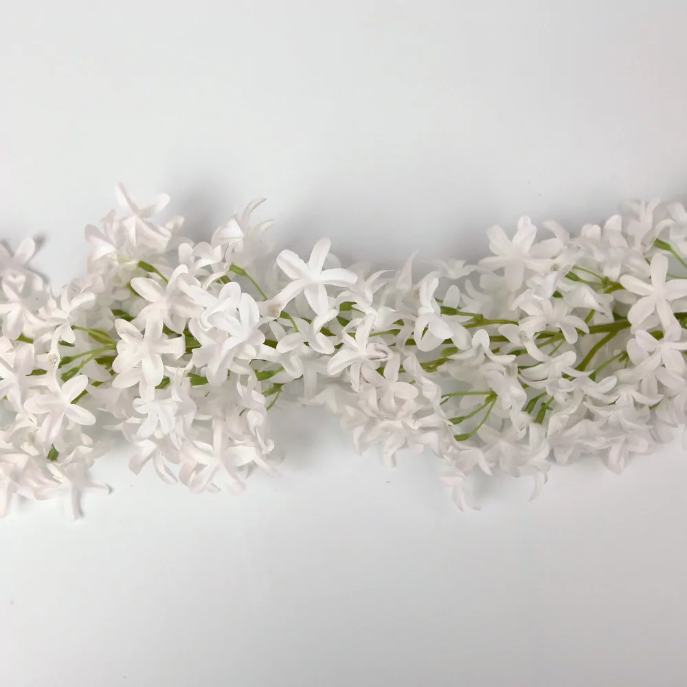 Květinová girlanda textil 170cm bílá