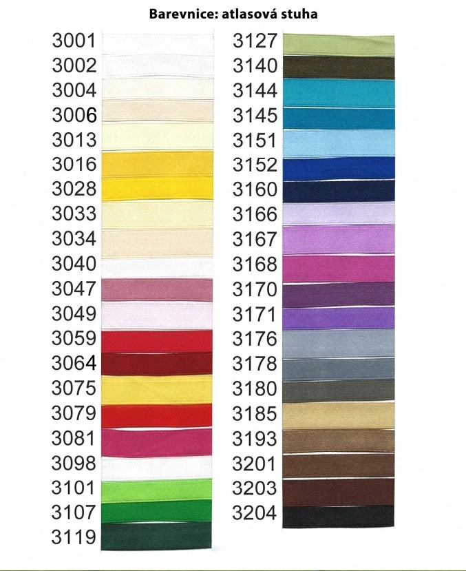 Stuha atlasová šíře 40mm návin 27m