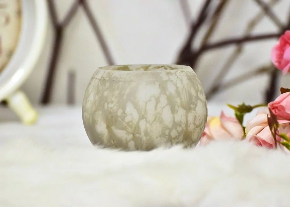 Skleněný svícen 7 cm