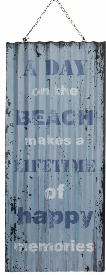 Plechová cedule s nápisem