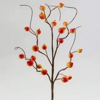 Větev bobule oranžová 39cm