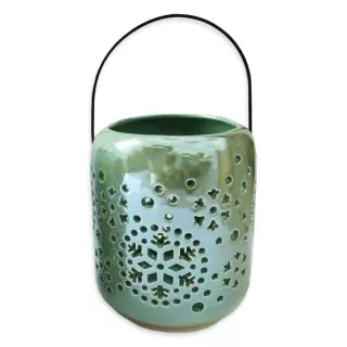 Lucerna porcelán 14cm mint
