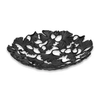 Mísa kov Ginkgo pr.39cm černá