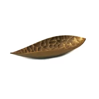 Miska loďka 43x16x8cm zlatá