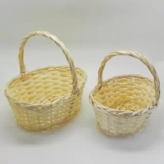 Košík ovál proutí S/2 natural