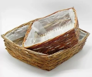 Obal proutí 36x36V11cm hnědá 