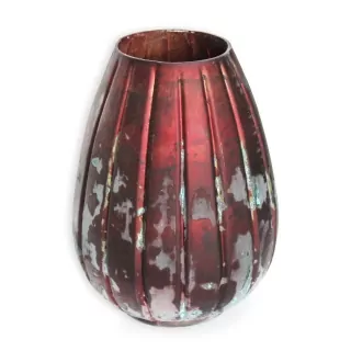 Váza sklo pr.18 v.25cm bordó