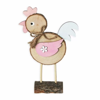 Kohout dřevo 22cm natural