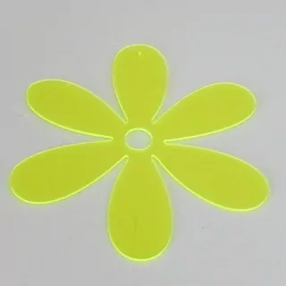 Květinka závěs akryl zelená