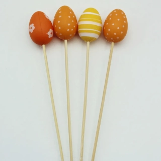 Vajíčka zápich plast S/4 oranžová
