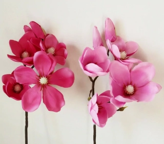 Magnolie umělá V45cm růžová