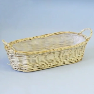 Ovál truhlík proutí 17x37V9/14cm světlý