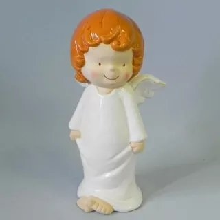 Anděl keramika bílá