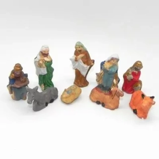 Figurky Betlém porcelán 9ks/7,5cm