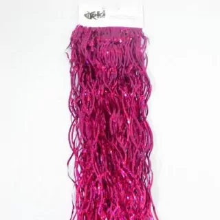 Lameta vánoční 50cm vlnka laser sv.fialová