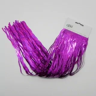 Lameta vánoční 50cm vlnka laser tm.fialová