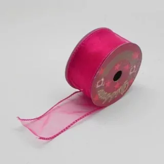 Stuha organza š4cm/9m fuchsiová