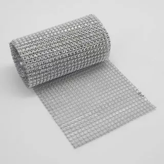 Kamínky řetěz pvc 12cm/2m stříbrná