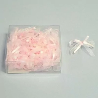 Mašle textil špendlík 50ks/5cm růžová