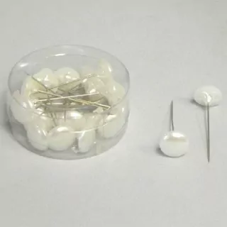 Srdíčko špendlík 7,5x3,5cm s/24 bílá