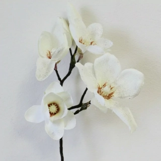 Magnolie umělá V45cm bílá