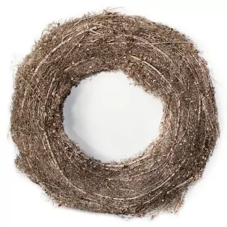 Kruh vánoční proutí pr.49cm šampáň