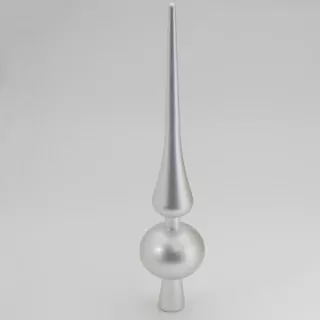 Špice plast 30cm stříbrná matná