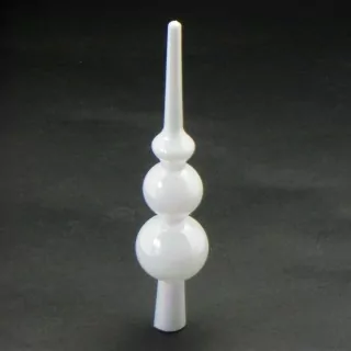 Špice vánoční pvc 15cm bílá