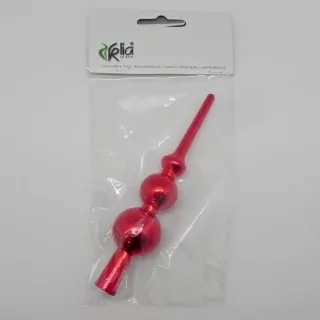 Špice vánoční pvc 15cm červená