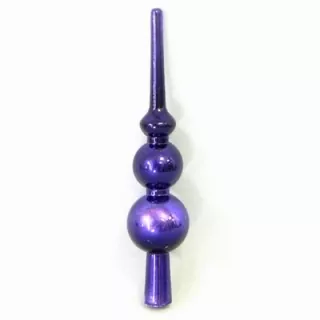 Špice vánoční pvc 15cm tm.fialová