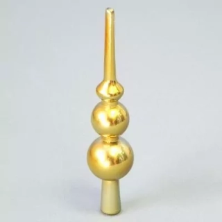 Špice vánoční pvc 15cm zlatá
