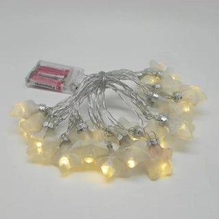 Vánoční LED hvězdy sklo 20KS/PR.4CM bílá