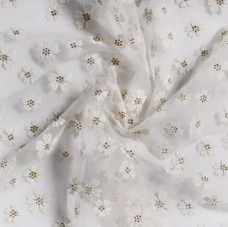 Dekorační látka polyester 36cm/500cm,WHITE