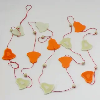 Zvonek girlanda filc 140x3cm mix