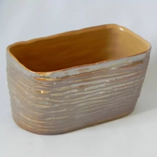 Truhlík keramika perleť hnědá