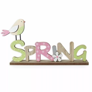 Nápis "SPRING" dřevo 34x18cm