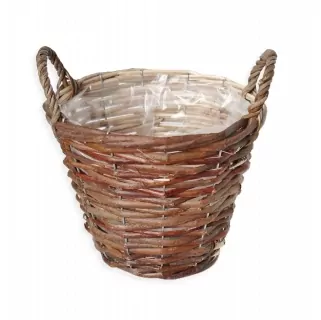 Koš obal proutí pr.18/12V15cm tmavé