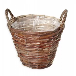 Koš obal proutí pr.20/14V16cm tmavé