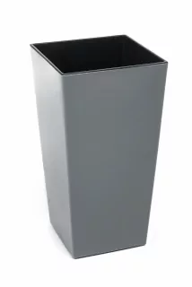 Plastový květináč Finezia 250x250 mm, šedý