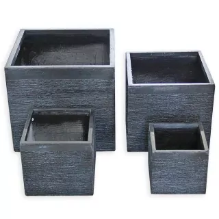 Obal laminát/cement 40X40V36,5cm černá
