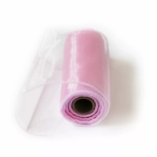 Organza obšitá š15cm/9m růžová