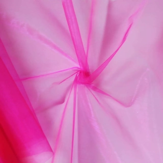 Organza š36cm/9m tm.růžová