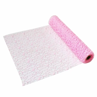 Síťka látka 36cm/5m růžová