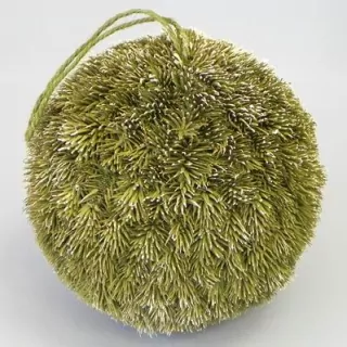Koule závěs jehličí pr.21cm sv. zelená