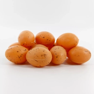 Vajíčka pvc pr.6cm/12ks natural