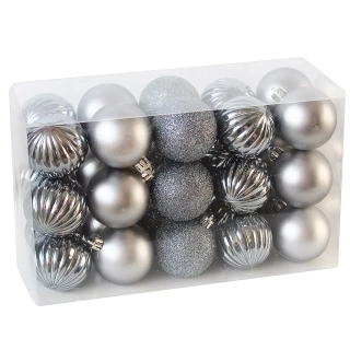 Baňky pvc 30ks/5cm antracit