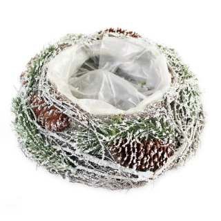 Miska natural obal 20cm sníh
