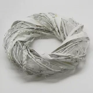 Věnec proutí pr.34cm bílá