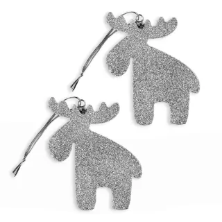 Sob závěs pvc 2ks/8cm stříbrná