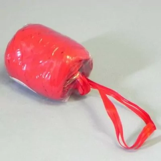 Rafia stuha vajíčko 12,5mm/20m červená